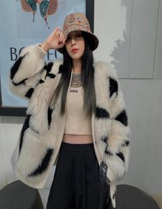 Oftbuy 2020 Nouvelle mode décontractée Real Fur Matel Veste hiver