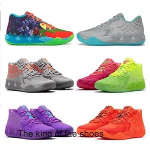 OG 2022 Lamelo Ball MB 01 Basketbalschoenen Rick Red Green en Morty Galaxy Purple Blue Gray Black Queen Buzz City Melo Sportschoen Trainer