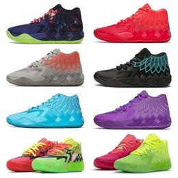 Og 2023 Lamelo Ball 1 Mb.01 Chaussures de basket-ball Sneaker Rick et Purple Cat Galaxy Baskets pour hommes Beige Blast Buzz City Queen City Pas de