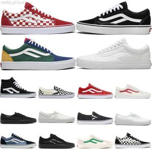 OG 2023 New Old Skool Noir Blanc Damier Racing Red Yacht Club Primary Check Notre Blue homme femme chaussures décontractées O17B #