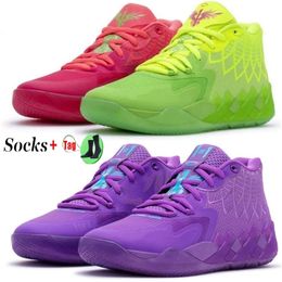 OG 2024 Kids Lamelo Ball MB01 Rick Morty Running Grad School Basketball Chaussures à vendre Sport Shoe Trainner Sneakers Taille 35-46