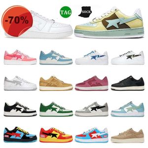 Og Box avec Ap Chaussures Casual Stas Sk8 Low Ap Hommes Femmes Noir Blanc Camo Bleu Vert Rose Daim Marron Beige Cuir Hommes Femmes Baskets En Plein Air S