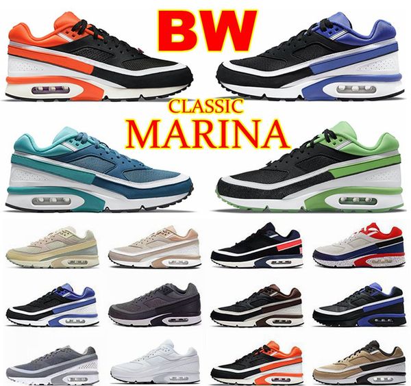 OG BW Marina Zapatos para correr Hombres Los Ángeles Negro Persa Violeta Cáñamo Deportes Zapatillas rojas Crema Rotterdam Lyon Vachetta Tan Par Saint Germain Entrenadores