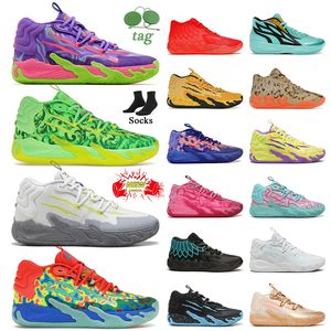 OG Designer Lamelo Ball MB.01 02 03 Chaussures de basket-ball Guttermelo Lamelos Galaxy Trainers Porsche Blue Hive Queen City Rick Morty Chino Hills Pink Wings Sneakers