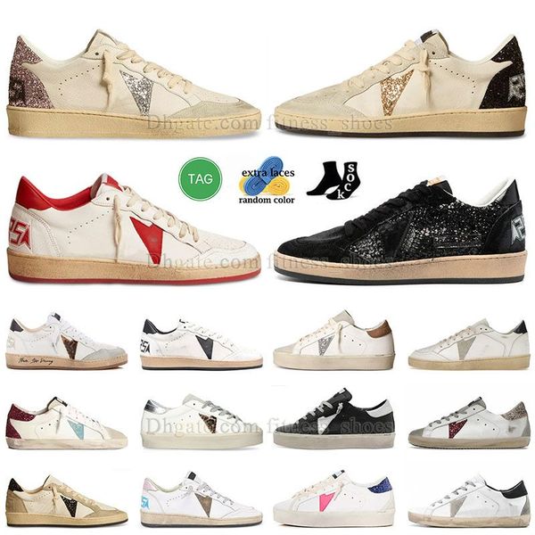 OG dupe baskets hommes mocassins chaussures de créateur femmes plateforme Goldens étoiles roses salut balle super star histar ballstar superstar argent baskets à paillettes d'or dhgate.com