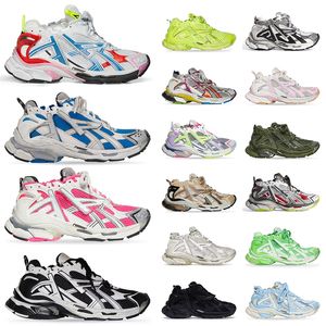 Balenciaga Track Runners 7 7.0 Designer Dress Shoes balengiaga Tess s.Gomma White Black Pink Tracks Runner【code ：L】Platform Sneakers Mule Trainers