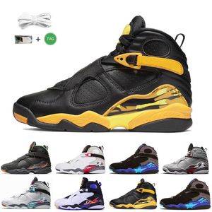 OG High Jumpman 8 8s Hombres Zapatos de baloncesto 3M Reflectante Aqua Paprika Raid South Beach Taxi Three Peat COUNTDOWN PACK para hombre entrenadores al aire libre zapatillas deportivas zapato