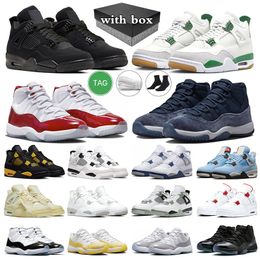 OG Jumpman 4 Military Black Cat 4s Basketball Shoes Cherry 11s Pine Green Cool Grey 11 Yellow Snakeskin mens trainers femmes baskets sports de plein air