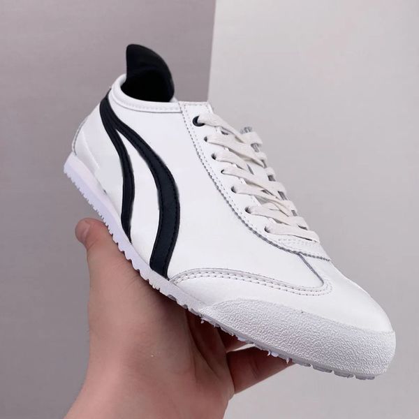 OG México Japón Tiger 66 Sneakers de estilo de vida Mujeres Diseñadores de hombres Zapatos Blanco Blanco Azul Rojo Amarillo Beige Low-Low Slip-On Birch/Verde Moda 33