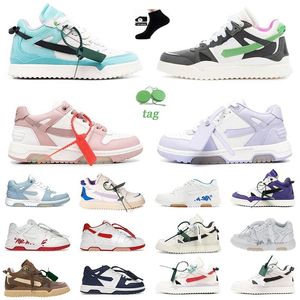 OG offes Original Flat Out Of Office OOO Low Tops chaussures de sport Blanc Panda Noir Gris Olive Vert Rouge Syracuse UNC Top Mocassins en cuir skateboard Baskets eur36-45