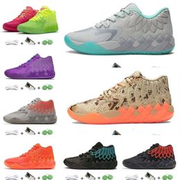 Og ogtop kwaliteit lamelo ball 1 20 mb01 mannen basketbalschoenen sneaker zwarte explosie buzz city lo ufo niet van hier Queen City Rick en Morty Rock Ridge Red M