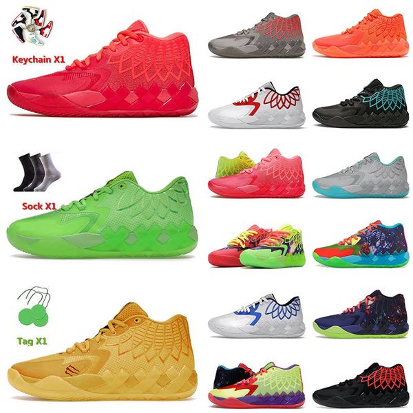 OG Original Hommes Chaussures De Basketball LeMelo Ball Baskets Rock Ridge Rouge Et Morty Sports Black Blast Queen City Galaxy Baskets De Tennis En Plein Air 40-46