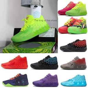 OG Slippers 2022 Heren Lamelo Ball MB 01 Basketbalschoenen Rick En Morty Rood Groen Galaxy Paars Blauw Grijs Zwart Queen Buzz City Melo GalaxyMB.01