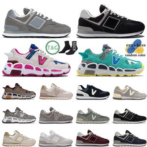 Og Sneakers Nouveau 574 Chaussures de course 2023 Designer BB574 Bleu marine Bourgogne Blanc Core Nimbus Cloud Angora Yourte Vert forêt Classique Tennis Baskets de sport Taille 36-45