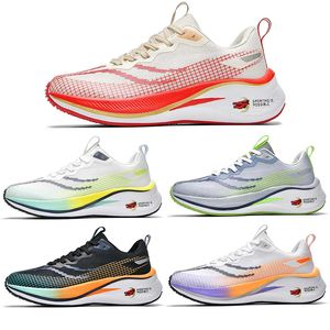 Sneakers og Chaussures de course hommes Chaussures femmes blanc gris noir noir Bleu Orange Trainers Sneakers Chaussures 40-45 Gai Hot Vente