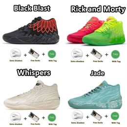 OG Sport met schoenendoos ballamelo 1 MB01 Men Basketbalschoenen Rick en Morty Rock Ridge Red Queen Niet van hier Lo Ufo Buzz City Black Bl