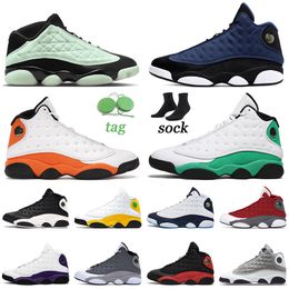 OG Top Basketball Chaussures 13 13s XIII Jumpman Baskets Singles Day Brave Blue Starfish Lucky Green Hyper Royal Hommes Femmes Formateurs Sport Taille 36-47