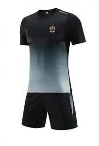 OGC Nice Survêtements pour hommes loisirs d'été costume à manches courtes costume d'entraînement de sport loisirs de plein air jogging T-shirt loisirs sport chemise à manches courtes