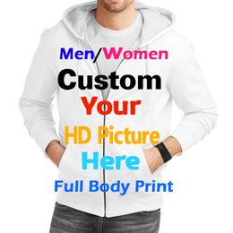 OGKB DIY Personnalisez votre propre design imprimé 3D Zip Hoodies personnalisé personnalisé Zipper Sweatshirts Homme Cap Cardigan Survêtements 220704