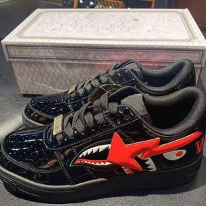 OGS BAPESTAS STA Sneaker M1 Designer Casual schoenen Low-top Sneakers Leather Black Shark Face Ape Monkey Vorm Medicom speelgoed Camo Sk8 Maat 36-44