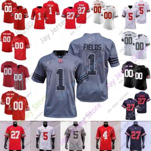 Camisetas de fútbol de Ohio Camisetas de fútbol del estado de fútbol de los Buckeyes Jersey NCAA College Nick Bosa Ezekiel Elliott Cris Carter Braxton Miller Tarjeta