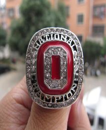 Ohio State 2014 OSU Buckeyes CFP Football National Championship Ring met houten display box souvenir mannen fan cadeau hele drop 8759215