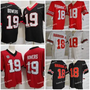 Ohio State Buckeyes 18 Marvin Harrison Jr. Jersey de football 19 Brock Bowers Red White Black Black Mens Jerseys Cousue Classic Classic