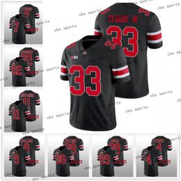 Ohio State Buckeyes 22-23 College Football Jersey Jaxon Smith-Njigba 33 Master Teague III Henderson Chris Joey Bosa Harrison Jr. J.T.