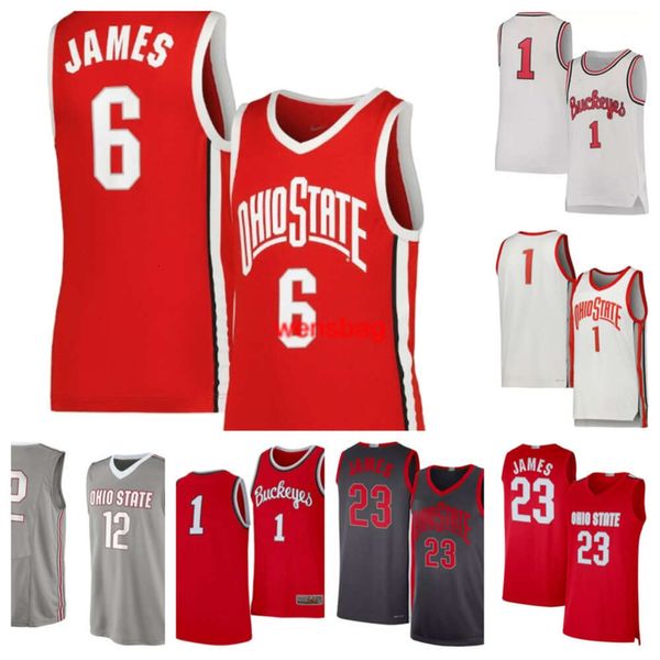 Ohio State Buckeyes 4 Dale Bonner 3 Taison Chatman 1 Roddy Gayle Jr. 15 Bowen Hardman Camiseta de baloncesto 12 Evan Mahaffey 0 Scotty Middleton 2 Bruce Thornton