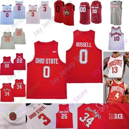 Ohio State Buckeyes Basketball Jersey NCAA College E J Liddell Eugene Brown III Zed Key Seth Towns Musa Jallow Suite Ahrens Diallo Ru 276H