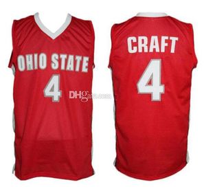 Ohio State Buckeyes College Aaron Craft # 4 Retro Baloncesto Jersey Hombres Cosido Número personalizado Nombre Jerseys