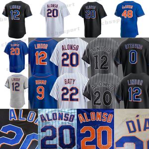 2024 Ciudad Connect Jerseys de béisbol Pete Alonso Francisco Lindor Francisco Alvarez Edwin Diaz Kodai Senga Javier Baez Starling Marte Jacob DeGryl Strawberry