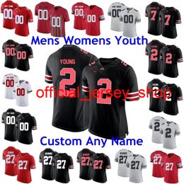 Ohio State Buckeyes Jersey JK Dobbins Jersey Fuller Garrett Wilson Mike Weber Jr. Nick Bosa College Football Jerseys Custom Steek