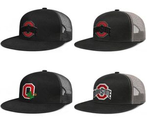 Ohio State Buckeyes Mens and Womens Grid Baseball Cap cool Design votre propre Hip Hopflat Brimhats Primary Team Logo Sport 388 Footba6387178