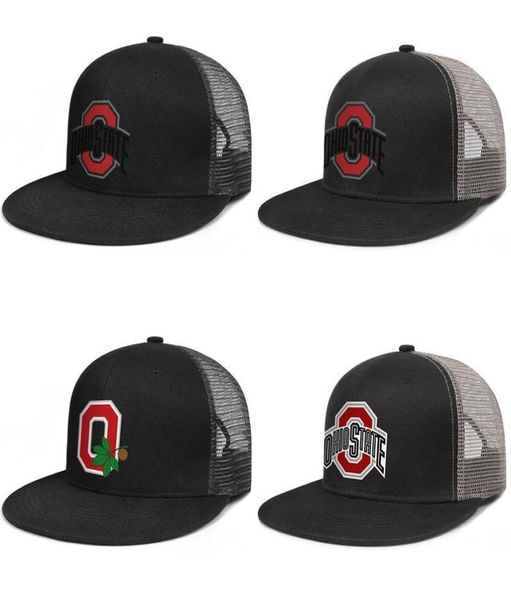 Ohio State Buckeyes gorra de béisbol con rejilla para hombres y mujeres, diseño genial, tu propio Hip Hop, sombreros de ala plana, logotipo del equipo principal, deporte 388 footba6667505