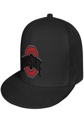 Logotipo del equipo primario de Ohio State Buckeyes Estilos de gorra de béisbol de ala plana unisex Sombreros de camionero del equipo Fútbol deportivo negro Impresión de mármol9030724
