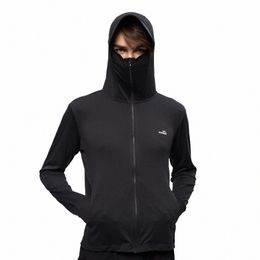 Ohsunny Huidjassen Mannen Anti-Uv Lg Mouw Kleding Volledige Gezicht Protecti UPF50 + Ademende Jas 2024 Nieuwe Outwears voor Buiten g3r5 #