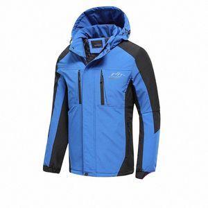 Oiata Mannen 2022 Lente Nieuwe Merk Outdoor Vintage Dikke Jas Jas Mannen Herfst Fi Patchwork Waterdichte Zakken Hoed Jassen n1Rg #