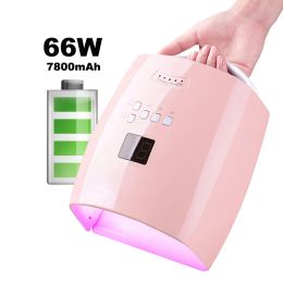 Huile 66W lampe à ongles rechargeable Light rouge S10 Gel Sécheur de laquer