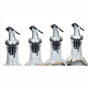 Oil Bottle Stopper ABS Lock Plug Seal Leak-proof Food Grade Plastic Nozzle Sprayer Sauce Dispenser Wine Pourers Bar Tools VT1901