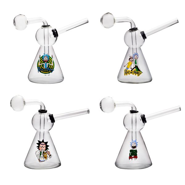 Tubo de quemador de aceite Tubo de vidrio para fumar Kit de cuenco Tubo de agua Bong Bubbler