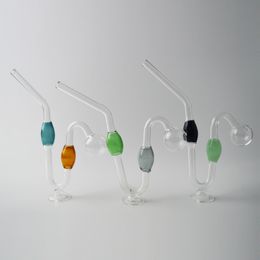 Tuberías de quemador de aceite Pipes de vidrio de soporte de serpientes Coloridos Vipas de fumar 6.5 "*5.5" Accesorios para fumar tabaco