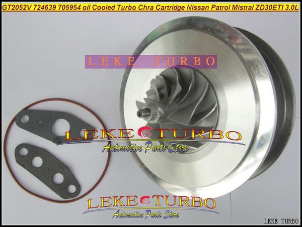 Cartucho Turbo refrigerado por aceite CHRA GT2052V 724639-5006S 724639 705954 turbocompresor para NISSAN Patrol MISTRAL Terrano 2 ZD30DTI 3.0L