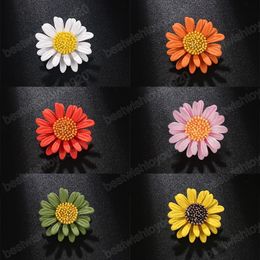 Olie Druipende Zonnebloem Broches voor Vrouwen Meisjes Mode Bloem Broche Pins Hoeden Jurk Tassen Sieraden Accessoires