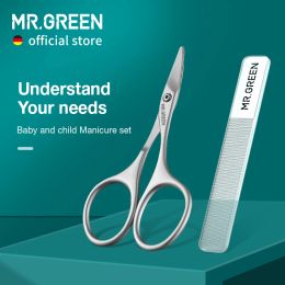 Aceite Mr.Green Baby Safety Tijeras de uñas Corteras Cortador Recién nacido Conveniente de la uña Diaria Corte de la lana de manicura de cizallamiento