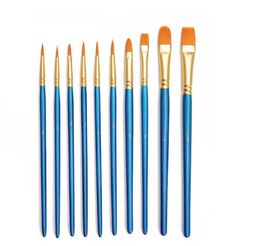 Oil Paintbrush Set Round Flat Pointed Tip Alumina Tube Nylon Hair Artist Acrylic Paint Brushes for Acrylic Oil Watercolor5758103