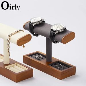 Oirlv Wooden Jewelry Stand Creative Column Bracelet Stand Display Stand Watch Display Display accessoires 240511