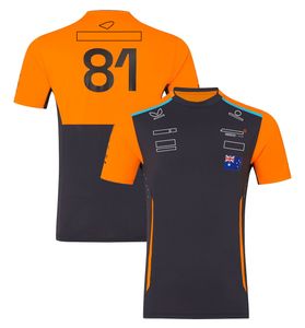 Oiug heren polos 2024 NIEUW F1 Team T-shirt Formule 1 Driver Racing Polo Shirt T-shirt Officieel merk Men Geel Zwarte korte mouwen T-shirts Jersey
