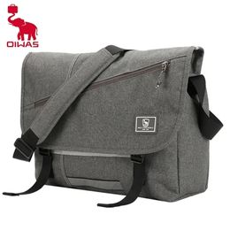 OIWAS 15 pulgadas Laptop Men Messenger Bag Fashion Travel Sling Bolsa de hombro Maletín de lona para hombre Paquete cruzado masculino para adolescentes 240304