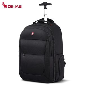 Oiwas Travel Bag on Wheels Mens Charille Bacack Business Bordeux Sacs de sport de gym